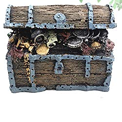 treasure chest ornament for fish tank