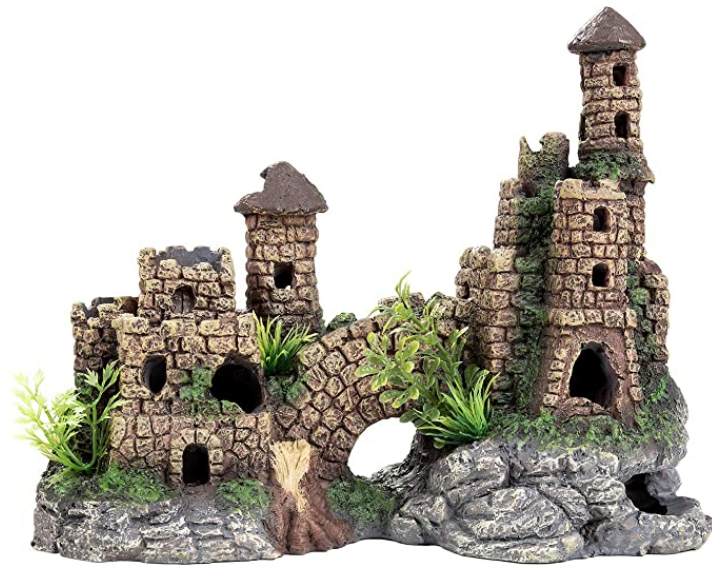 castle for large fish tank