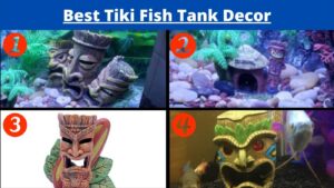 tiki fish tank decor